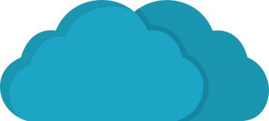 bulut düz simgesi tasarım