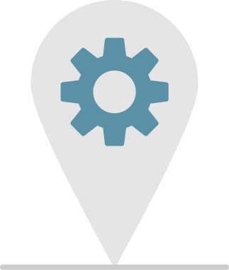 Yerelleştirme Düz Simge Tasarımı