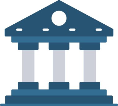 Banka düz simgesi tasarım