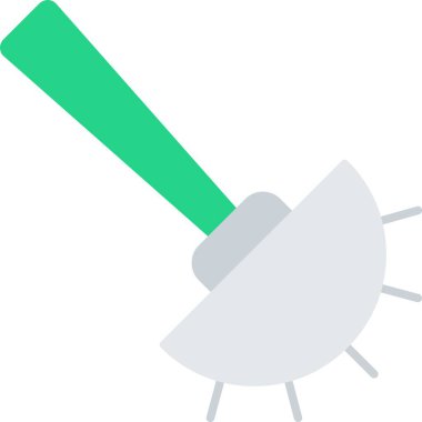 Tuvalet Fırçası Düz Simgesi Tasarımı