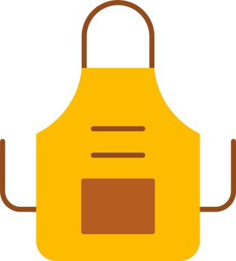 Önlük düz simgesi tasarım