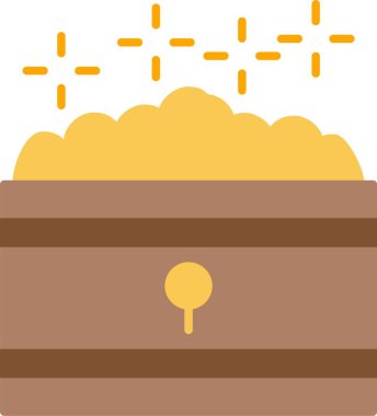 Hazine Düz Simgesi Tasarımı