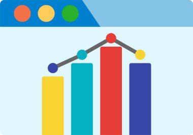 Seo Performans Düz Simge Tasarımı