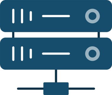 Sunucu Düz Simge Tasarımı