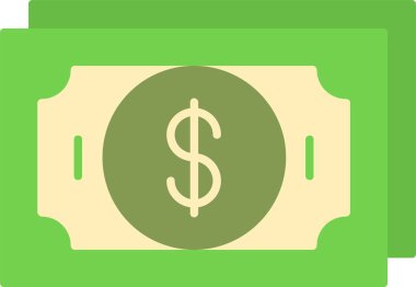 Dolar Düz Simgesi Tasarımı