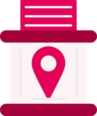 Telefon Booth Düz Simge Tasarımı