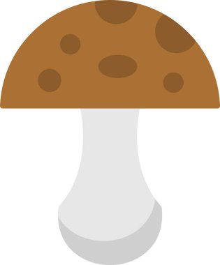 Mantar Düz Simge Tasarımı