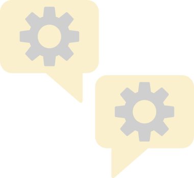 Sohbet Düz Simgesi Tasarımı