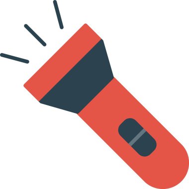 Meşale Düz Simgesi Tasarımı