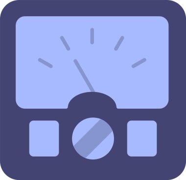 Ammeter Düz Simge Tasarımı