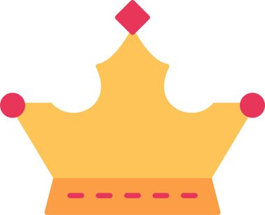 Monarşi Düz Simge Tasarımı