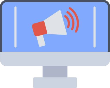 Dijital Pazarlama Düz Simge Tasarımı