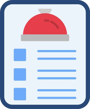 Menü Düz Simgesi Tasarımı