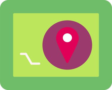 Navigator Aygıtı Düz Simge Tasarımı