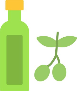 Zeytinyağı Düz Simge Tasarımı