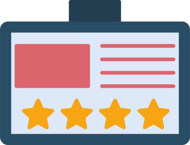 Vip Kart Düz Simge Tasarımı