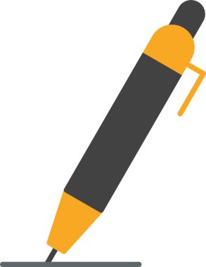 Düz Kalem Simgesi Tasarımı