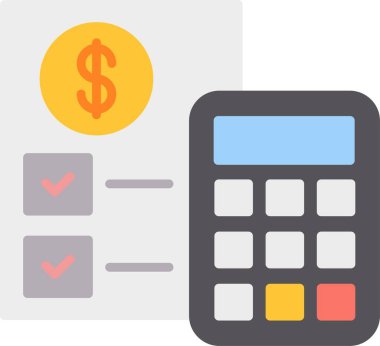 Bütçe Düz Simge Tasarımı