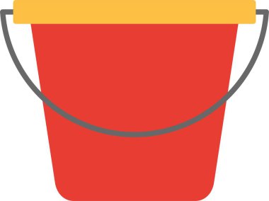 Bucket Düz Simge Tasarımı