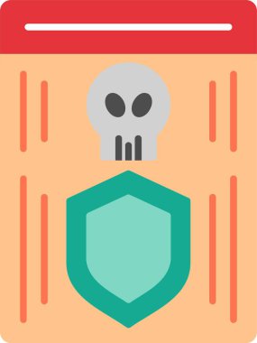 kalkan düz simgesi tasarım