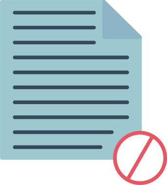 Bloklanmış Düz Simge Tasarımı