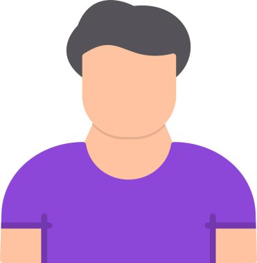 Ticari Kullanıcı Düz Simgesi Tasarımı