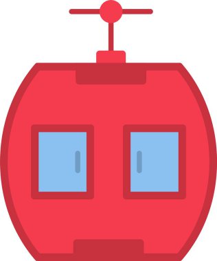 Gondol Düz Simge Tasarımı