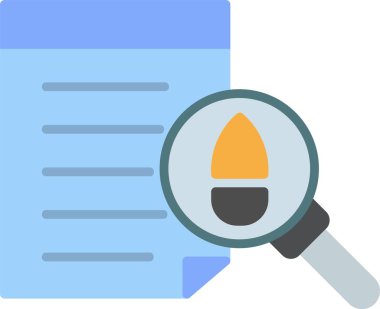 Kanıt Düz Simgesi Tasarımı