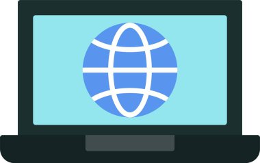 dizüstü düz simgesi tasarım