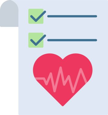 Sağlık Grafiği Düz Simgesi Tasarımı