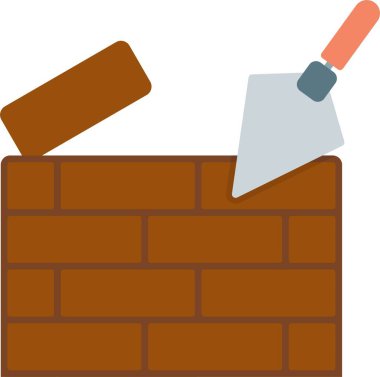Brickwall Düz Simge Tasarımı