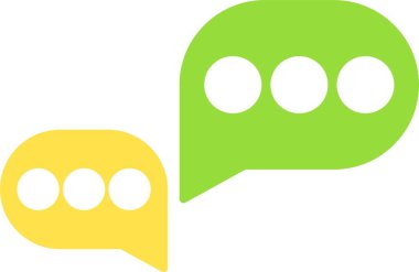 Sohbet Düz Simgesi Tasarımı