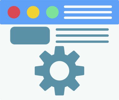 Bilgi Yönetimi Düz Simge Tasarımı