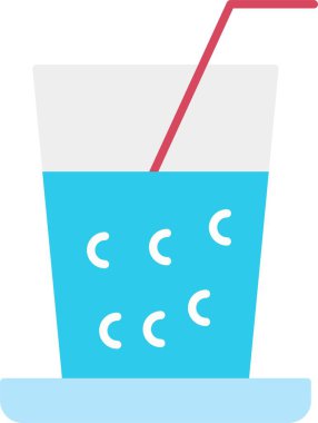 İçecekler Düz Simge Tasarımı