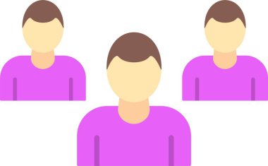 Ortak Düz Simge Tasarımı