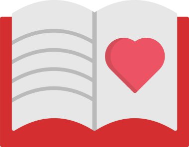 Misafir Kitabı Düz Simge Tasarımı