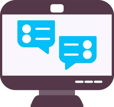 Sohbet köpüğü Düz Simge Tasarımı