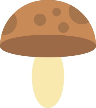 Mantar Düz Simge Tasarımı