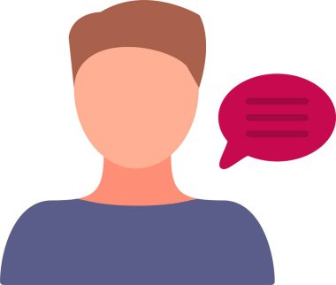 Danışman Düz Simge Tasarımı