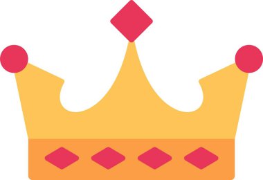 King Düz Simge Tasarımı