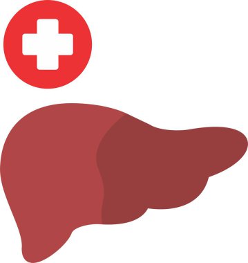 Karaciğer Düz Simgesi Tasarımı