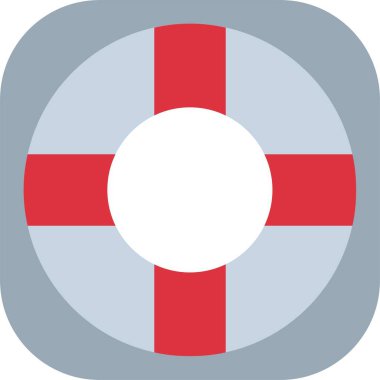 Lifebuoy Düz Simge Tasarımı
