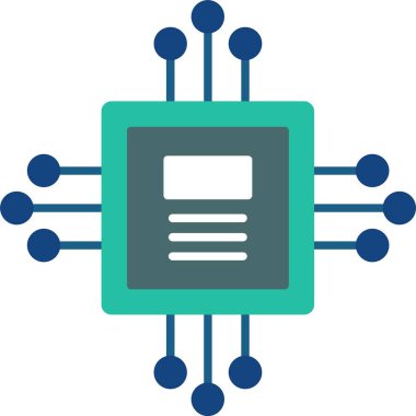 Chip Düz Simge Tasarımı