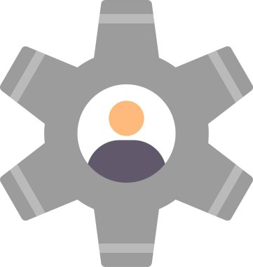 Yönetim Düz Simgesi Tasarımı