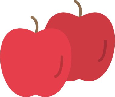 Elma Düz Simgesi Tasarımı