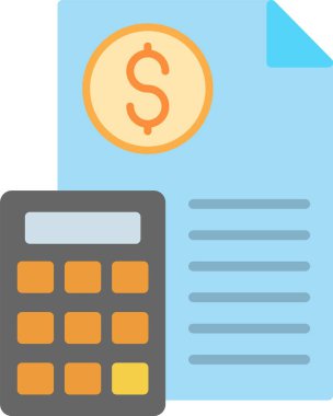 Bütçe Düz Simge Tasarımı