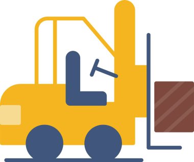 Forklift düz simgesi tasarım