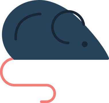 Fare Düz Simgesi Tasarımı