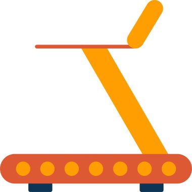 Koşu bandı Düz Simge Tasarımı