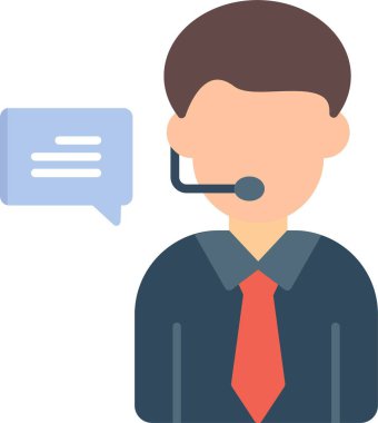 Repoter Düz Simge Tasarımı